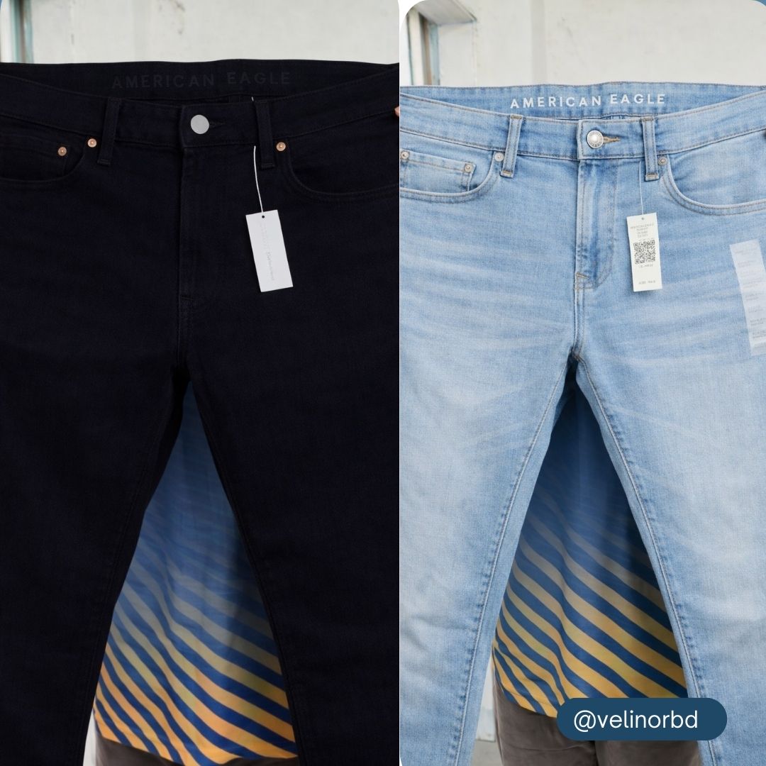 American Eagle Combo (Jet Black+Light)-Cross denim